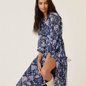 Hutch Blue Floral Women's Wrap Dress